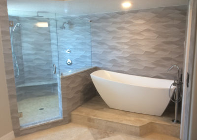 newly tiled bathroom