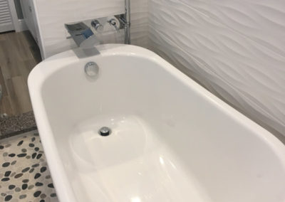 new tub and tile