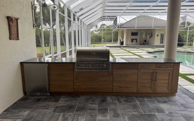 Unused Backyard Space Turned Into a Fully Equipped Outdoor Kitchen in Viera, FL